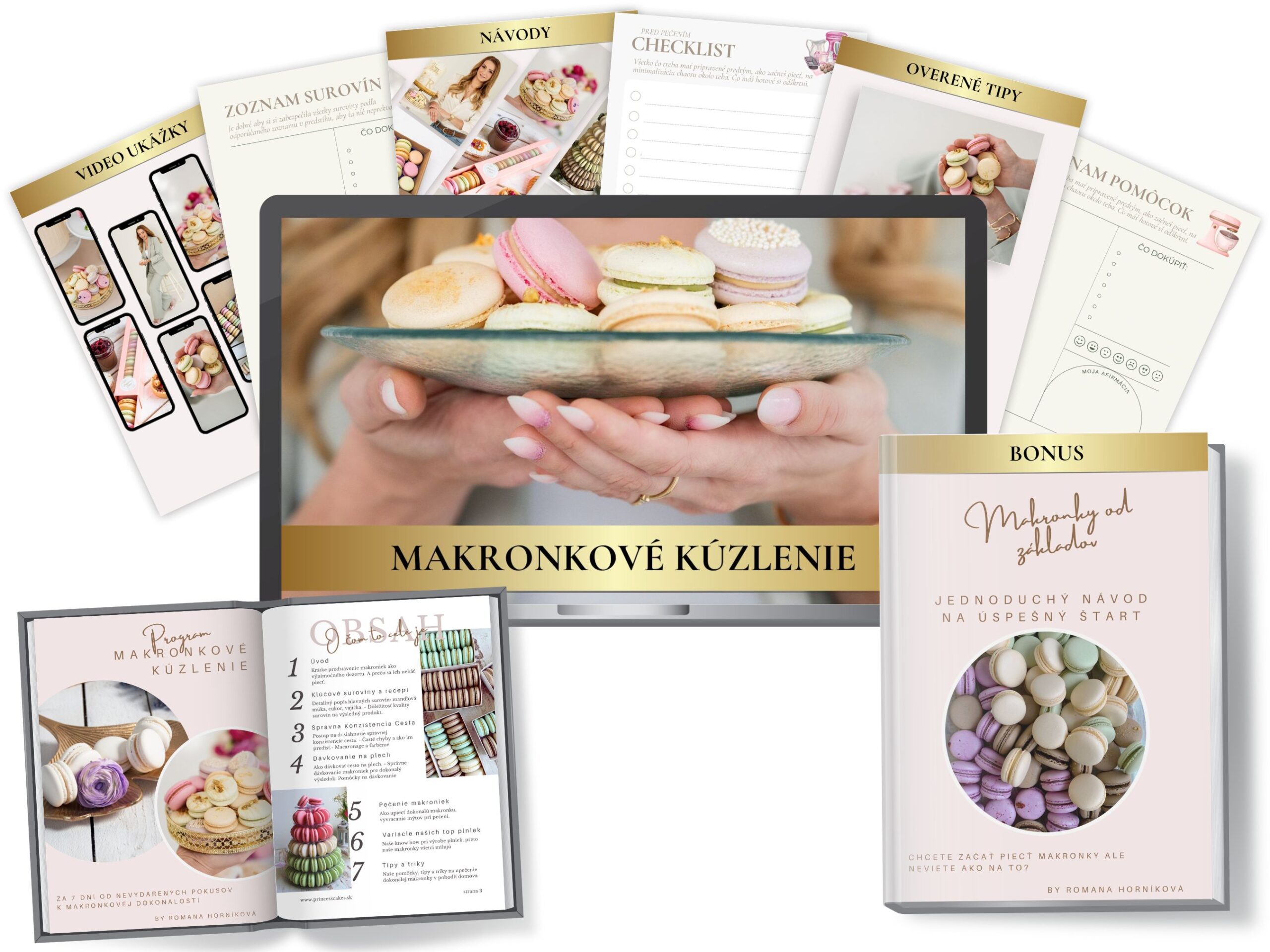 Romana Horníková Princess cakes makronkové kúzlenie